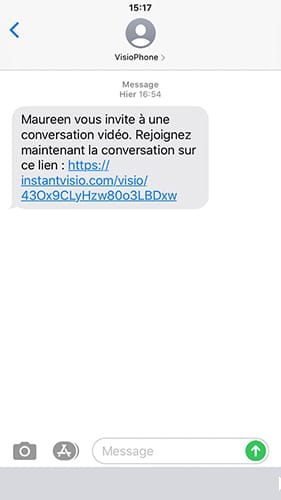 Alerte SMS Instant Visio